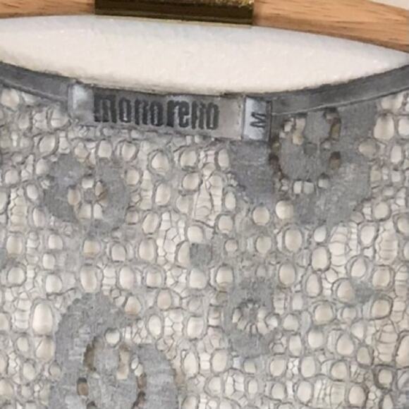 Monoreno Gray Lace Dress SZ Medium - Picture 5 of 8